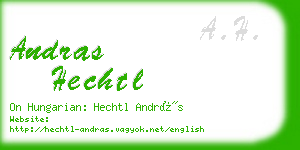 andras hechtl business card